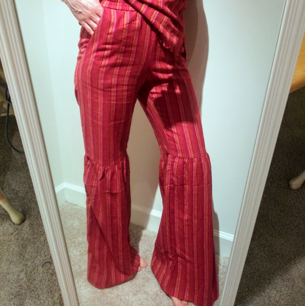 Drew | Nwt Anthropologie Magenta Fluted Pants